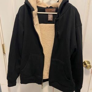 Sherpa lined sweatshirt